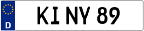 Trailer License Plate